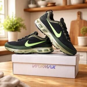 Size 13 Nike Air Max 360 II OG Black / Dk Green / Neon Green 2006 Rep Box